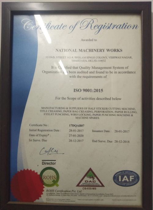 Certificate of Registration