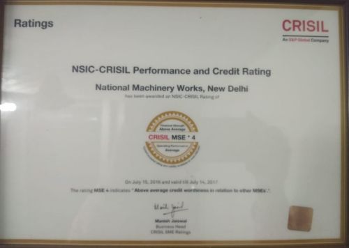 CRISIL Certificate